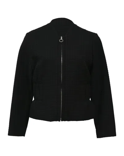 Maje Zipped Jacket In Black Viscose
