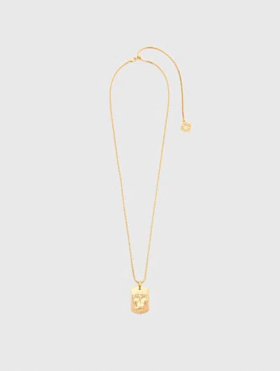 Maje Zodiac Sign Plaque Necklace