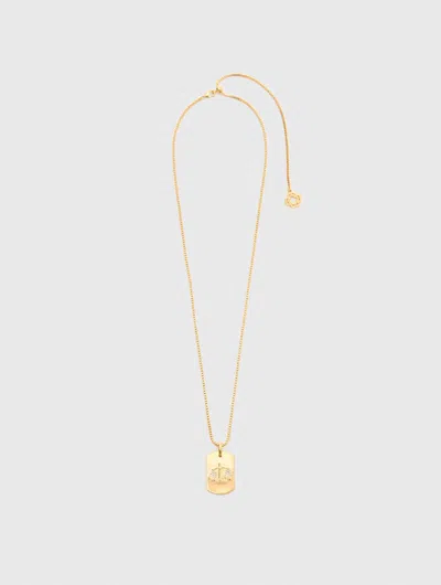 Maje Zodiac Sign Plaque Necklace