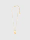 Maje Zodiac Sign Plaque Necklace In Gold