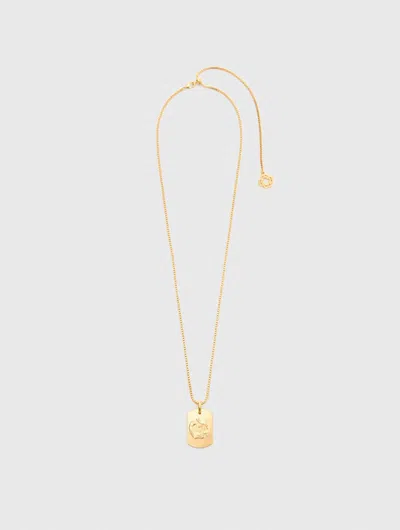 Maje Zodiac Sign Plaque Necklace