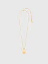 Maje Zodiac Sign Plaque Necklace In Gold
