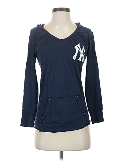 Pre-owned Majestic 3/4 Sleeve T-shirt In Blue