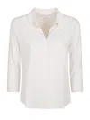 Majestic Lapel Long-sleeved Shirt In Beige