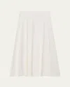 Majestic A-line Stretch Linen Maxi Skirt In Stretch Linen Maxi Skirt