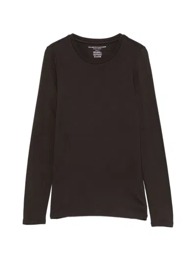 Majestic Ally Long-sleeve T-shirt In Brown