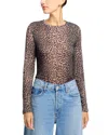 Majestic Leopard-print Cotton Cashmere T-shirt In Animal Print