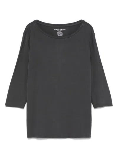 Majestic Bateau T-shirt In Grey