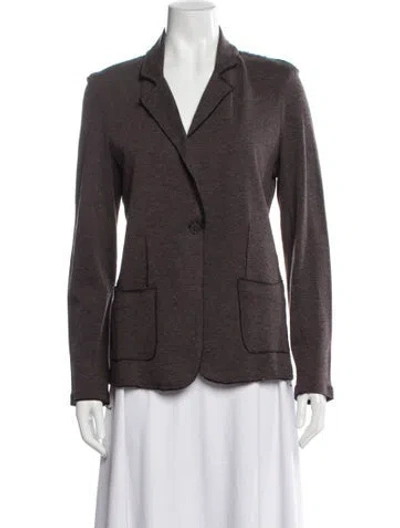 Pre-owned Majestic Blazer In Brown