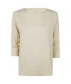 Majestic Metallic-threading Sweater In Nude