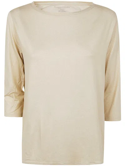 MAJESTIC MAJESTIC BOAT NECK 3/4 SLEEVES SWEATER