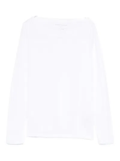 Majestic Boat-neck T-shirt In White
