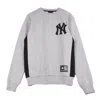 Majestic Bulba Men's Crewneck Sweatshirt Chenille Chest Logo Crew Sweat Newyan In Gray