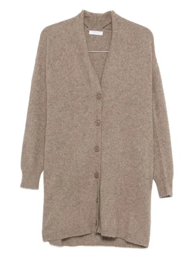 MAJESTIC BUTTON-UP WOOL CARDIGAN