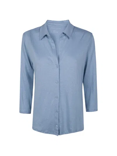 Majestic Buttoned Shirt In Blue