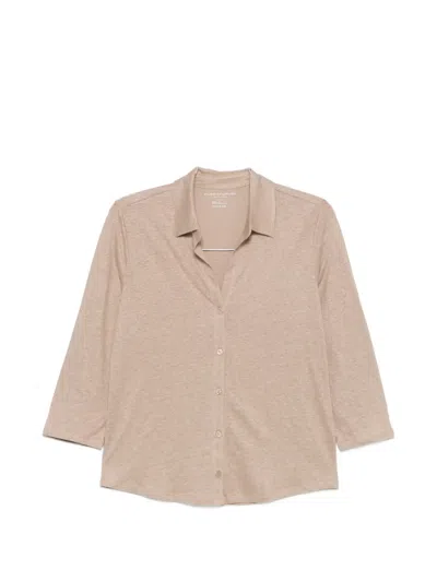 Majestic Buttoned Shirt In Brown