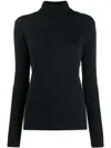 MAJESTIC MAJESTIC CASHMERE BLEND HIGH NECK SWEATER