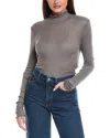 Majestic Filatures Cashmere-blend Turtleneck Sweater In Gray