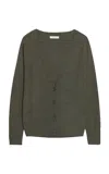 Majestic Cashmere Cardigan In Gray