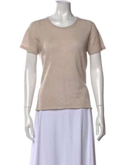 Pre-owned Majestic Cashmere Crew Neck Sweater In Neutrals