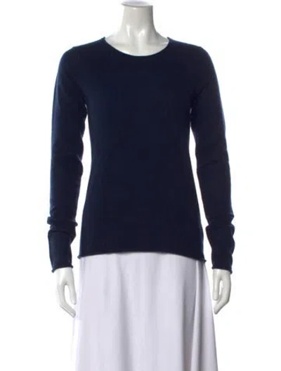 Pre-owned Majestic Cashmere Crew Neck Sweater W/ Tags In Blue