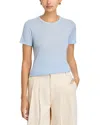Majestic Cashmere Crewneck Tee In Blue