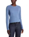Majestic Cashmere Crewneck Top In Blue
