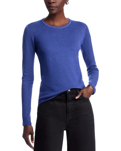 Majestic Cashmere Crewneck Top In Blue