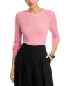 Majestic Machine Washable Cashmere Crewneck Pullover In Flamingo