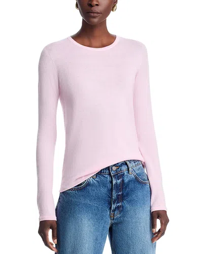 Majestic Cashmere Crewneck Top In Pink