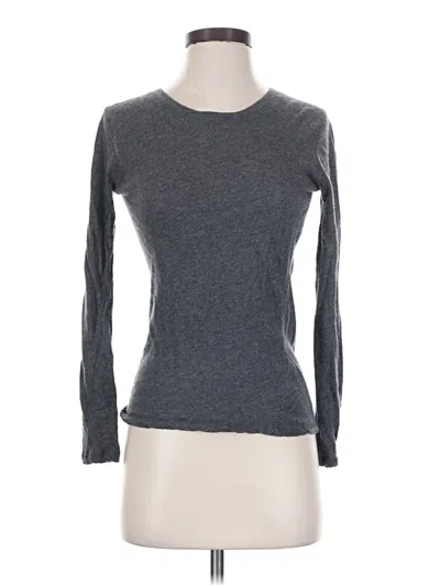 Pre-owned Majestic Cashmere Pullover Sweater In Gray