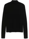 Majestic Cashmere Roll-neck Sweater In Schwarz