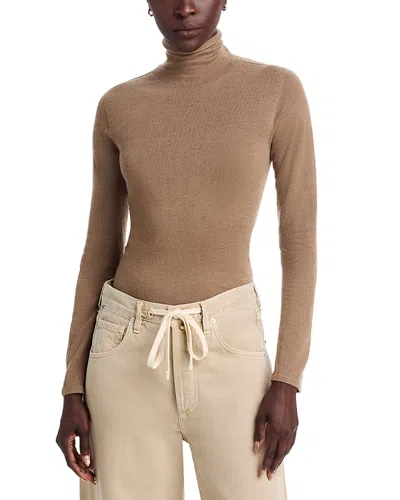 Majestic Cashmere Long-sleeve Turtleneck In Brown