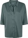 Majestic Classic Collar Shirt In Green