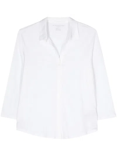 Majestic Three-quarter Sleeve Shirt In White