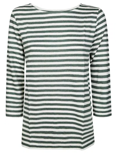Majestic Col Bateau In Green