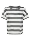 Majestic Striped Round Neck T-shirt