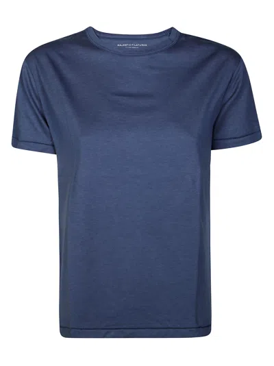 Majestic Col Rond Mc In Blue