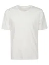 Majestic White Cotton Crew Neck T-shirt In Blanc