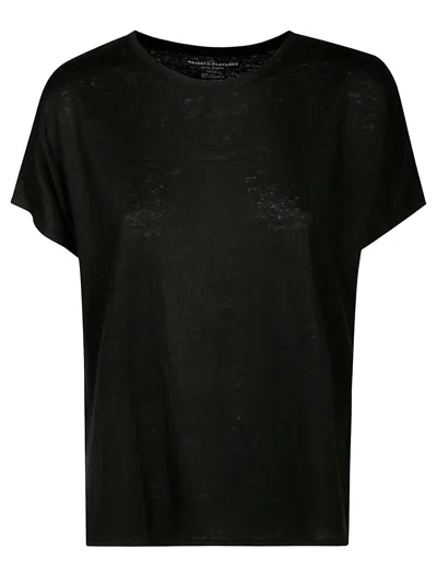 Majestic Col Rond Mcourt In Black