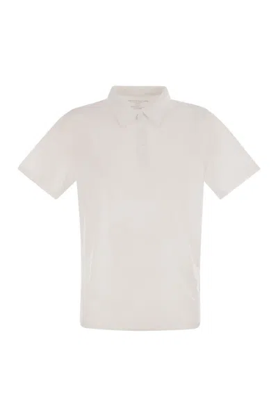 Majestic Cotton And Lyocell Polo Shirt In Burgundy