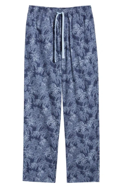 Majestic Cotton Lounge Pants In Navy