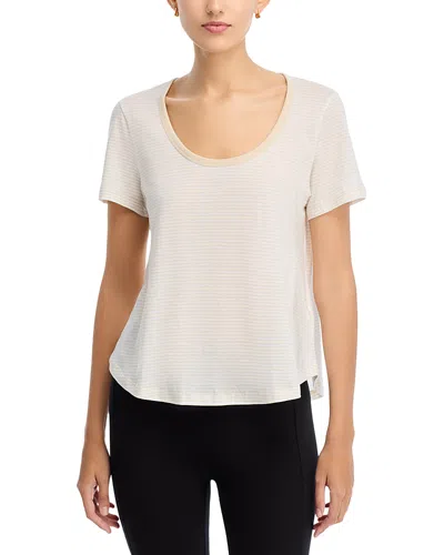 Majestic Cotton Short Sleeve Crewneck Tee In Gray