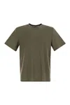 Majestic Crew-neck And Short-sleeved T-shirt In Linen