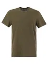 MAJESTIC MAJESTIC CREW NECK LINEN T SHIRT