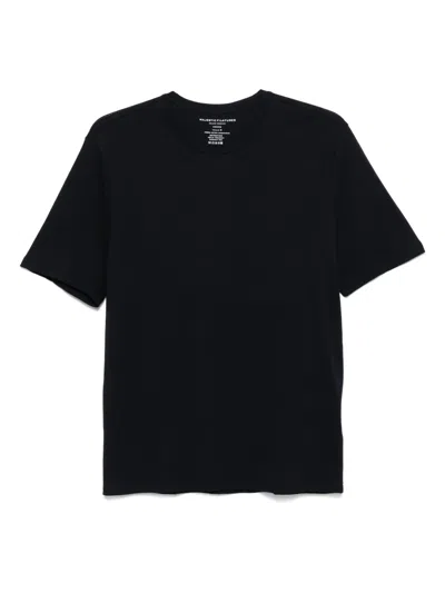 Majestic Crew-neck Short-sleeve T-shirt In Black