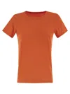Majestic Crew Neck Short Sleeved Cotton T Shirt