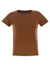 Majestic Crew Neck Short Sleeved Cotton T Shirt