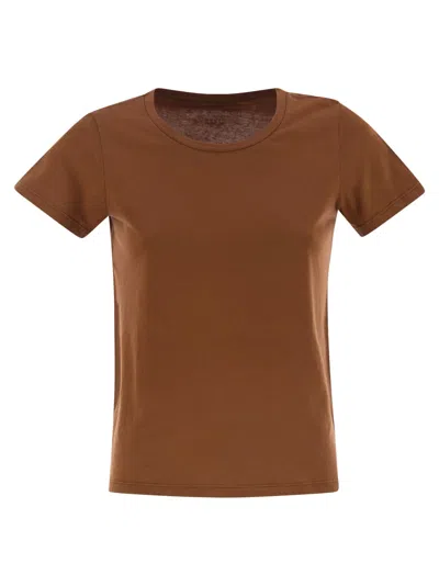 Majestic Crew Neck Short Sleeved Cotton T Shirt