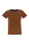 Majestic Crew Neck Short Sleeved Cotton T Shirt